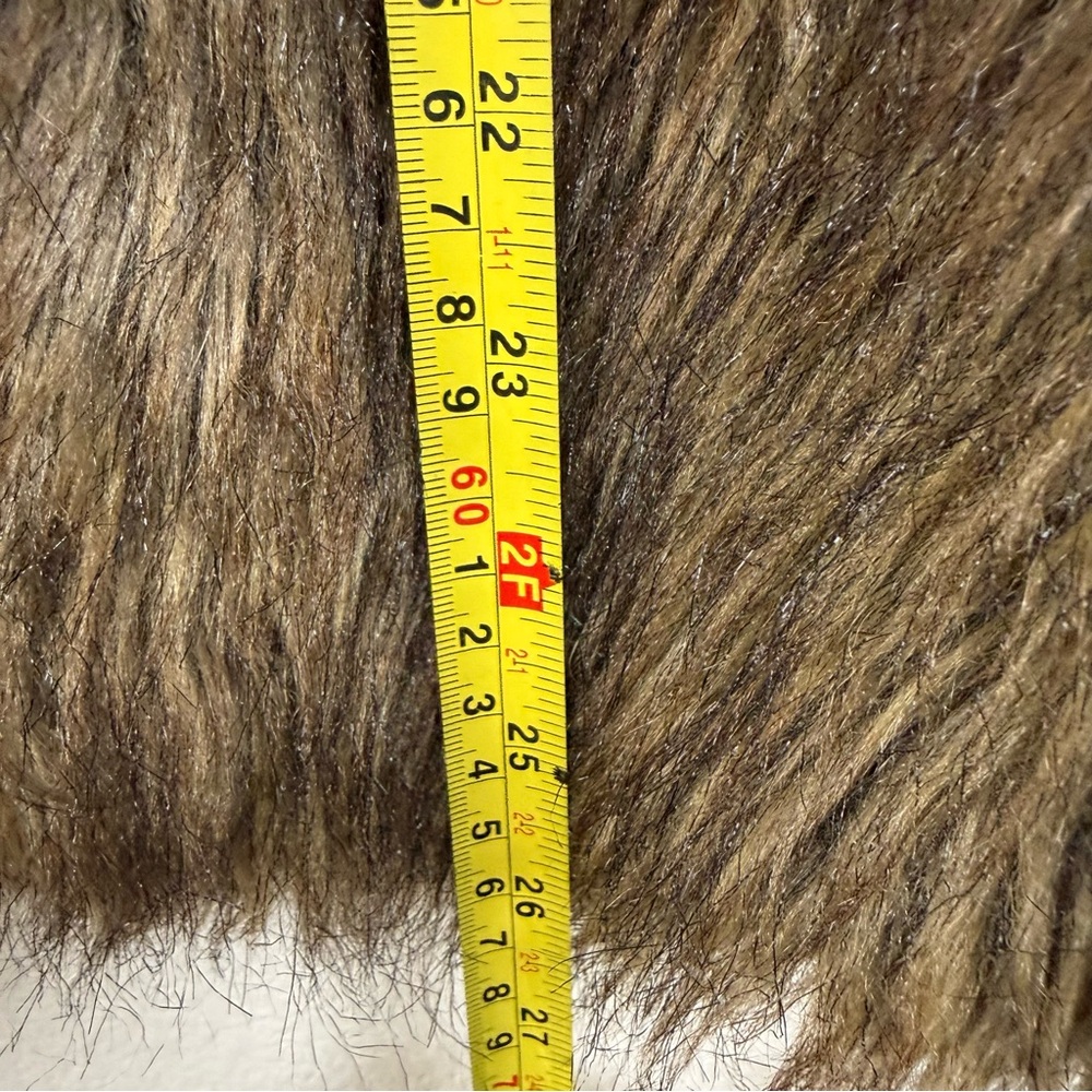 Rue21 Women's Brown Faux Fur Vest Pennylane gothic XL - Picture 3 of 7